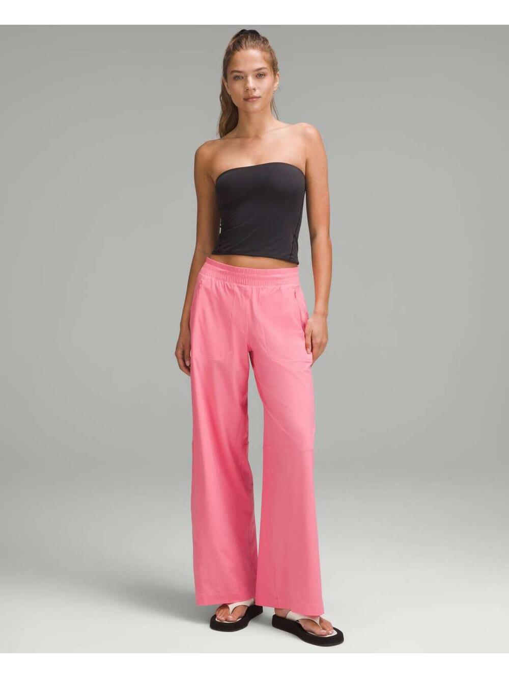 NWT Lululemon Swift Mid-Rise Wide-Leg Pant Sakura Pink Size 8